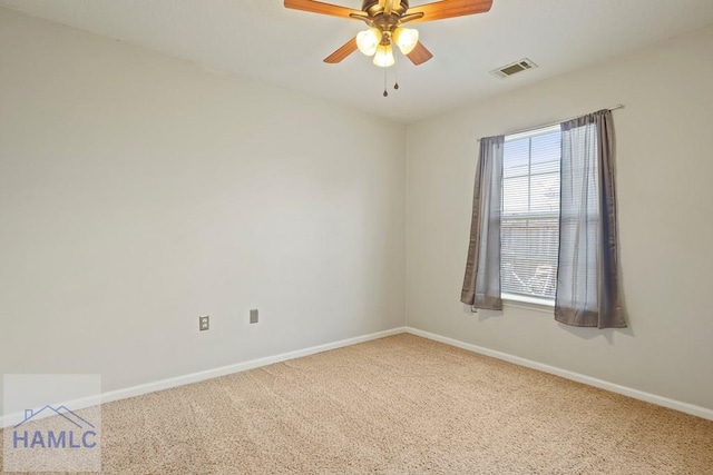 138 Forest St NE, Ludowici, GA 31316 - carpeted spare room with baseboards and ceiling fan