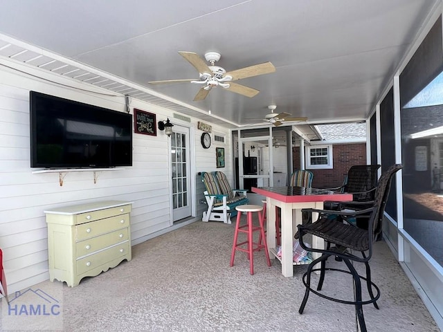 3520 Waycross Hwy, Jesup, GA 31545 - sunroom / solarium with ceiling fan
