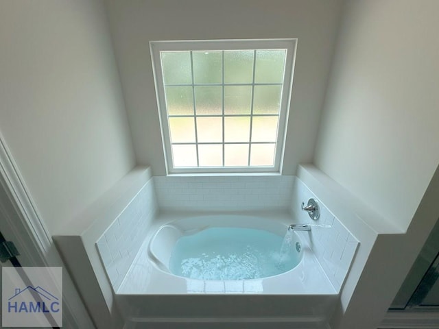 bathroom featuring a bathing tub