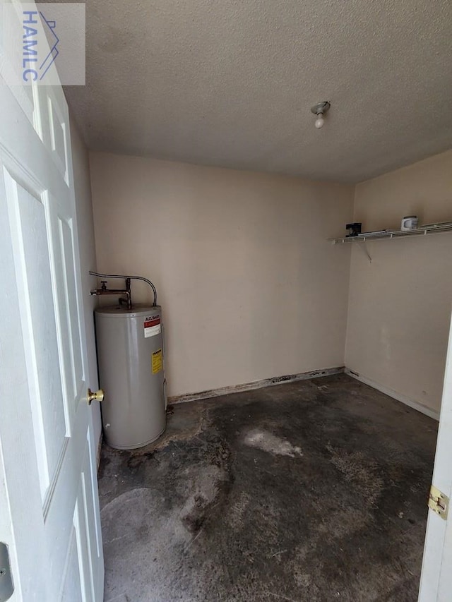 garage with water heater