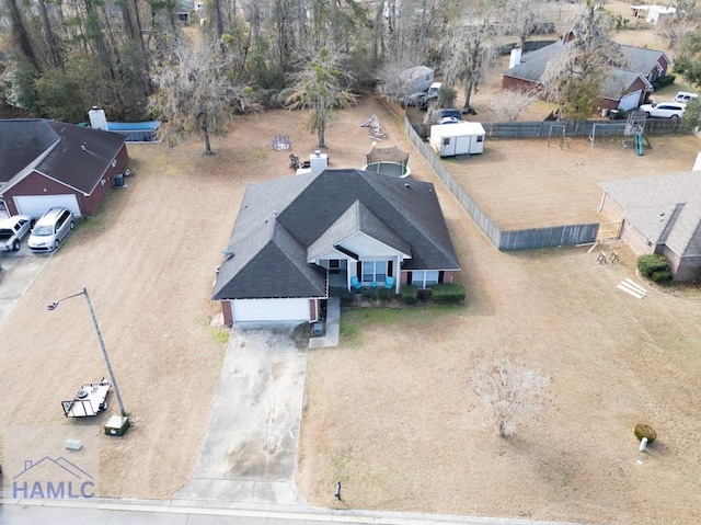 birds eye view of property