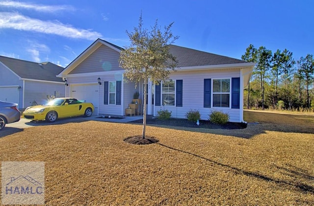 ranch-style house with a garage