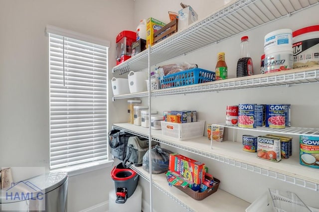 view of pantry