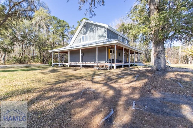 exterior space featuring a porch