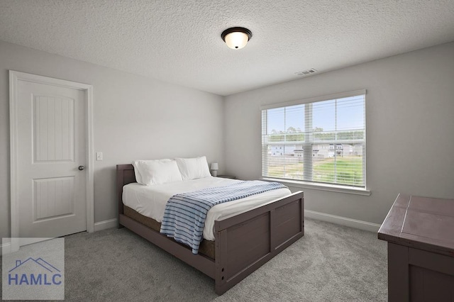 1201 Grayson Ave, Hinesville, GA 31313 - bedroom featuring light carpet, baseboards, and a textured ceiling