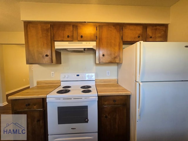 kitchen with white appliances