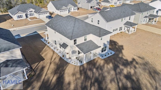 birds eye view of property featuring a residential view