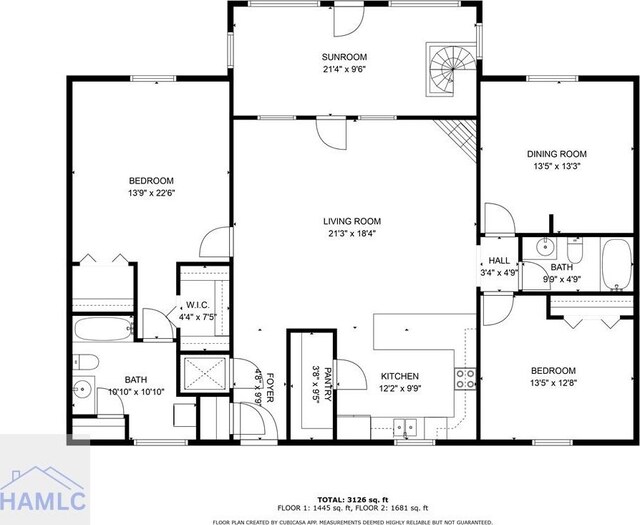 132 River Rd, Midway, GA 31320 - home floor plan