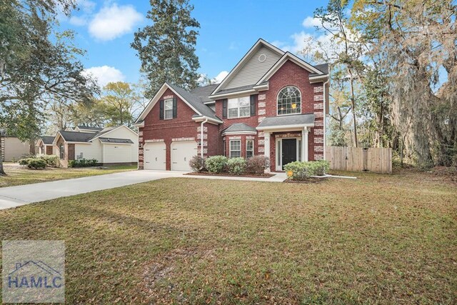 23 Veranda Trl, Midway, GA 31320 - view of front of home featuring driveway, brick siding, and an attached garage