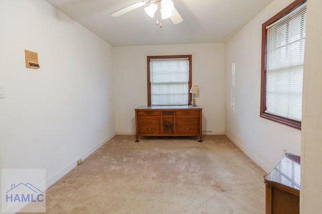 707 Church St, Claxton, GA 30417 - unfurnished room featuring light colored carpet and a ceiling fan