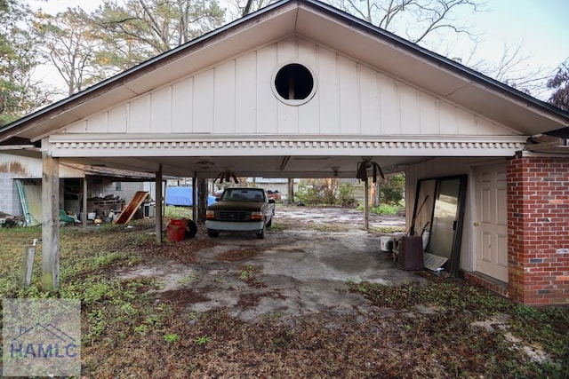 707 Church St, Claxton, GA 30417 - view of vehicle parking featuring dirt driveway and a carport