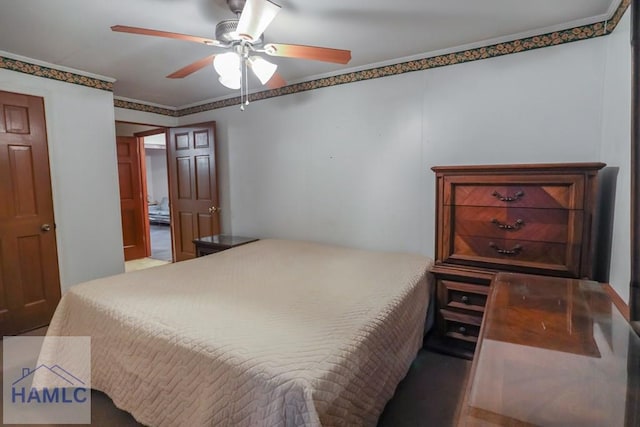 707 Church St, Claxton, GA 30417 - bedroom with a ceiling fan
