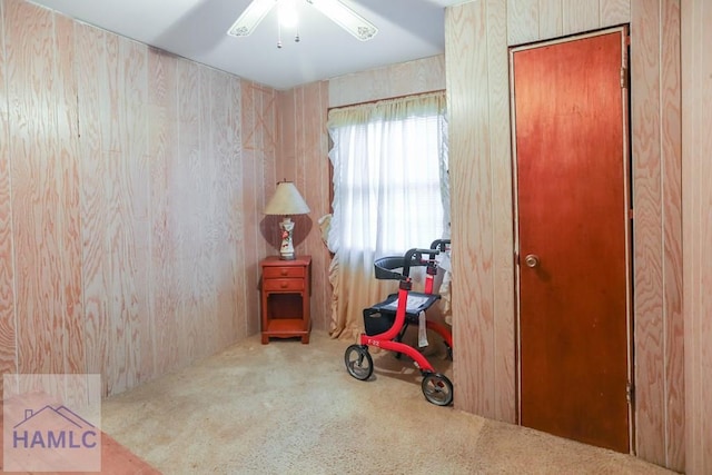 707 Church St, Claxton, GA 30417 - interior space featuring ceiling fan and carpet