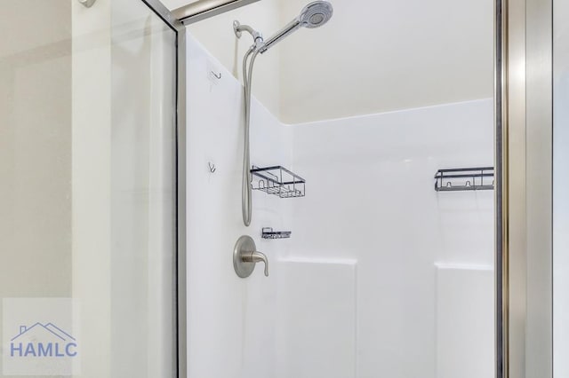 bathroom featuring walk in shower