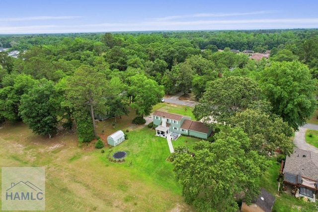 226 Topi Trl, Hinesville, GA 31313 - bird's eye view of a heavily wooded area
