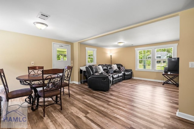 1869 Freedman Grove Rd, Fleming, GA 31309 - living area with wood finished floors and baseboards