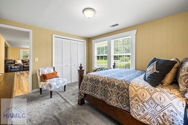 1869 Freedman Grove Rd, Fleming, GA 31309 - carpeted bedroom with a closet
