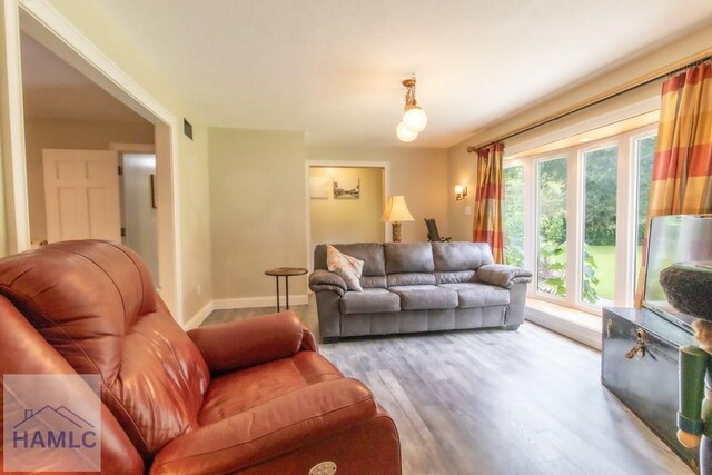 375 Eastridge Rd, Savannah, GA 31406 - living room with light hardwood / wood-style flooring and a healthy amount of sunlight