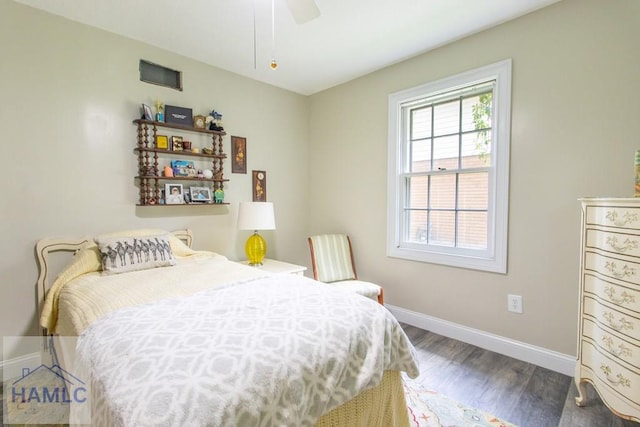 375 Eastridge Rd, Savannah, GA 31406 - bedroom featuring ceiling fan and dark hardwood / wood-style flooring