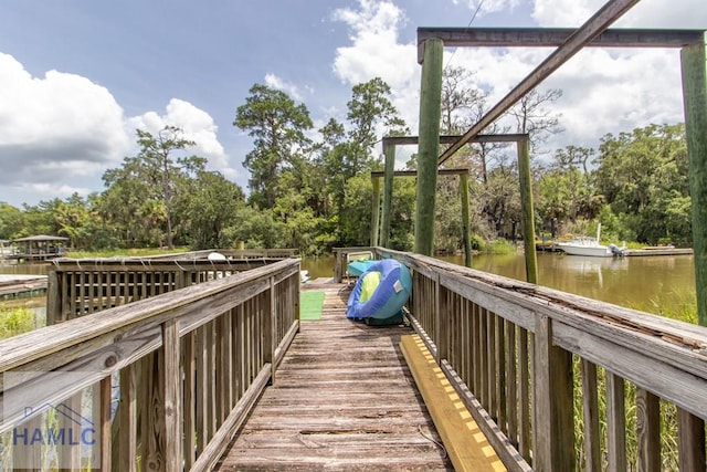 375 Eastridge Rd, Savannah, GA 31406 - view of dock with a water view