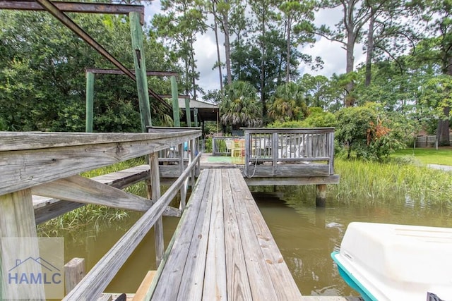 375 Eastridge Rd, Savannah, GA 31406 - dock area featuring a water view