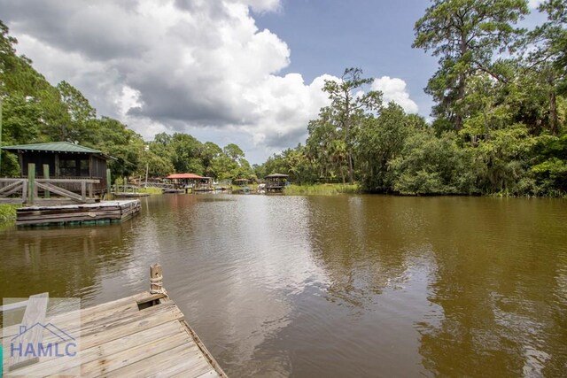 375 Eastridge Rd, Savannah, GA 31406 - dock area with a water view