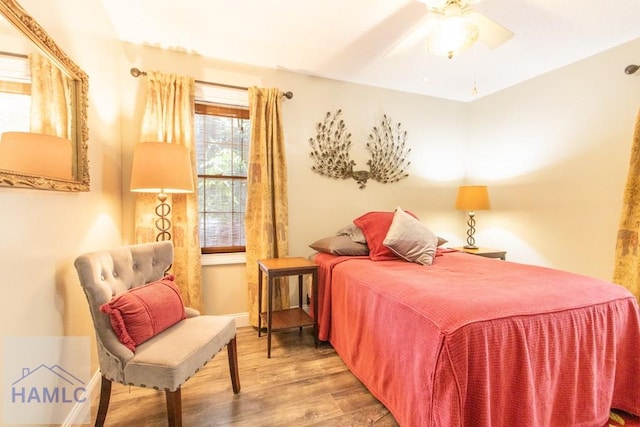 375 Eastridge Rd, Savannah, GA 31406 - bedroom featuring hardwood / wood-style floors and ceiling fan