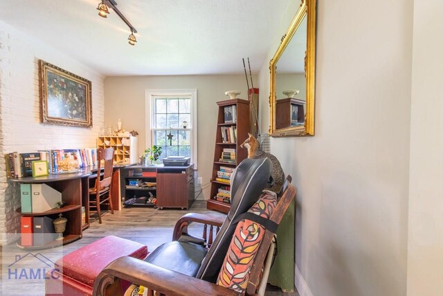 375 Eastridge Rd, Savannah, GA 31406 - living area featuring light wood-type flooring and track lighting