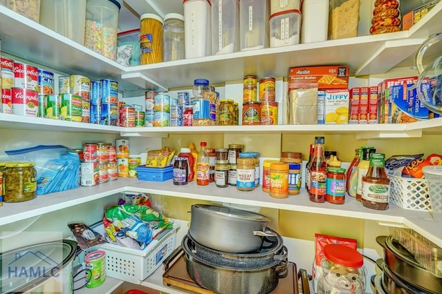 view of pantry