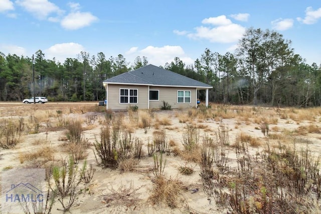 view of rear view of property