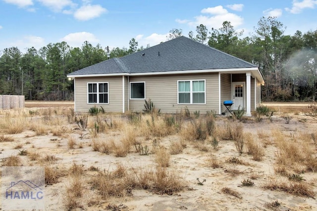 view of rear view of property