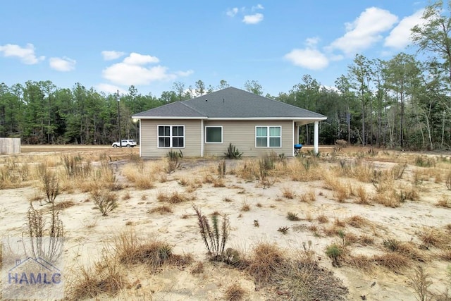 view of back of property