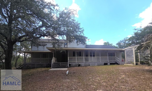 5927 Yellow Bluff Rd, Blackshear, GA 31516 - farmhouse with covered porch