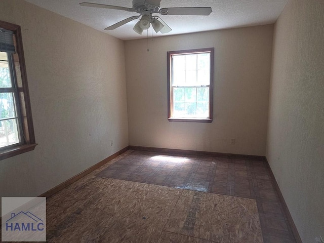 5927 Yellow Bluff Rd, Blackshear, GA 31516 - unfurnished room featuring ceiling fan and baseboards