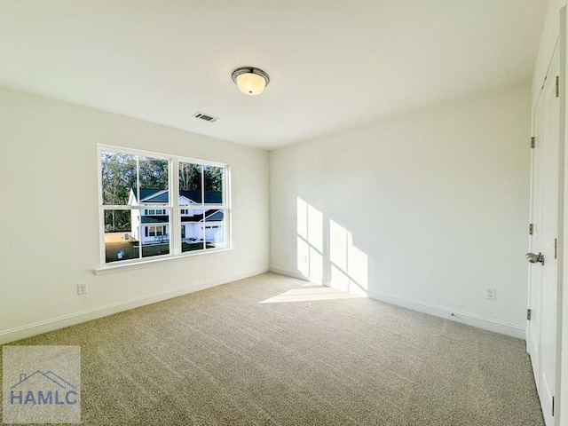 view of carpeted empty room