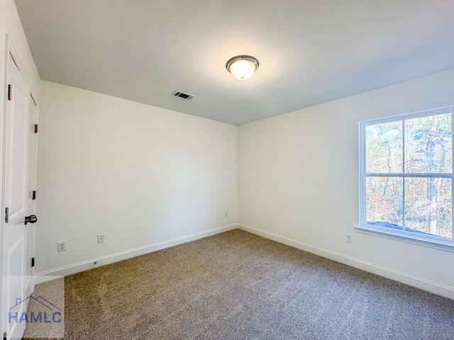 view of carpeted empty room