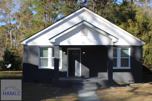 bungalow with a porch