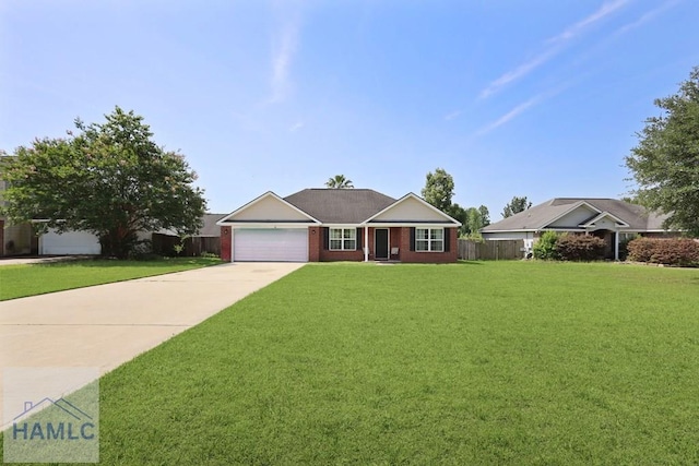 413 E Banks St, Glennville, GA 30427 - single story home featuring driveway, a garage, and brick siding