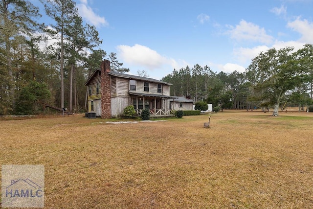 exterior space with a porch