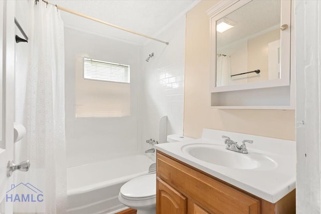 1514 Augusta Ave, Savannah, GA 31415 - bathroom featuring shower / bath combo, toilet, and vanity