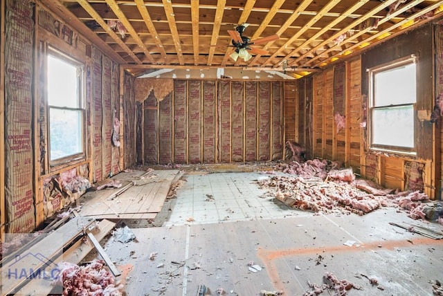 206 W Jones Ave, Statesboro, GA 30458 - miscellaneous room with plenty of natural light and a ceiling fan