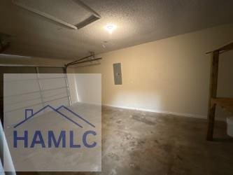 garage with electric panel