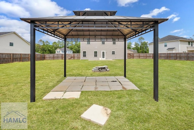 89 Morgan Field Blvd, Ludowici, GA 31316 - view of yard with a gazebo and a patio area