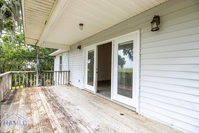 view of deck