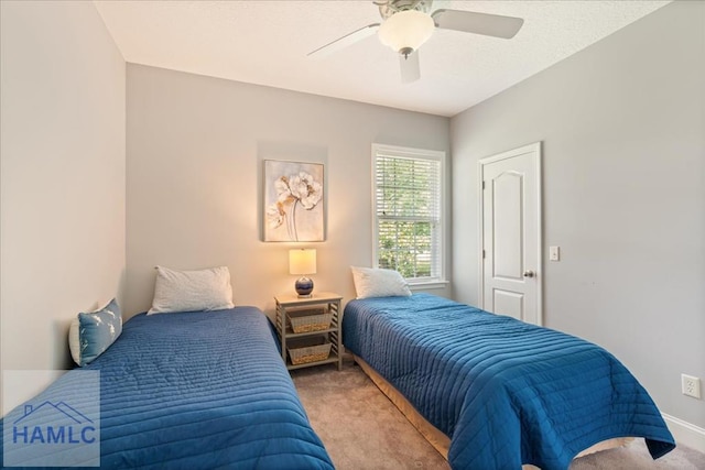 190 Sandpiper Rd, Midway, GA 31320 - carpeted bedroom featuring ceiling fan