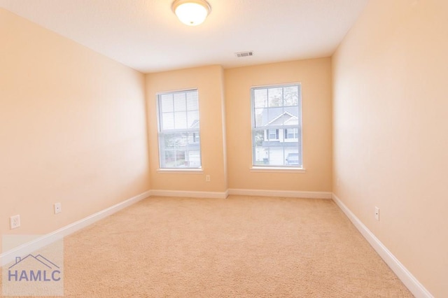 view of carpeted empty room