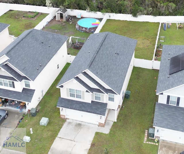 birds eye view of property