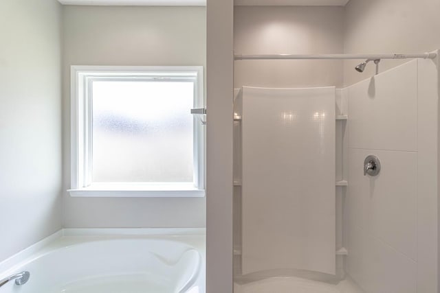 404 Talmadge Rd, Allenhurst, GA 31301 - full bath with a shower stall and a bath