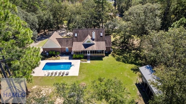 birds eye view of property