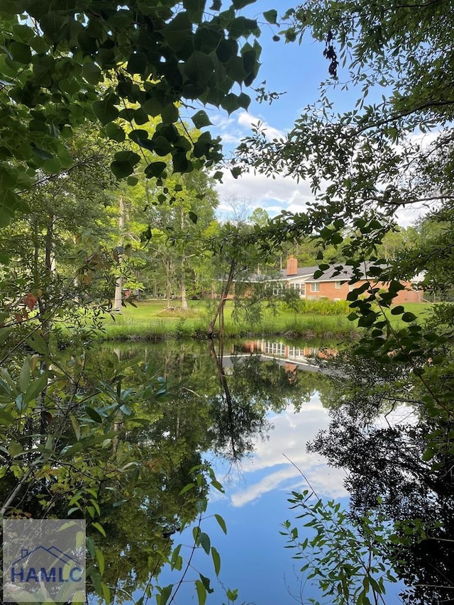 view of water feature